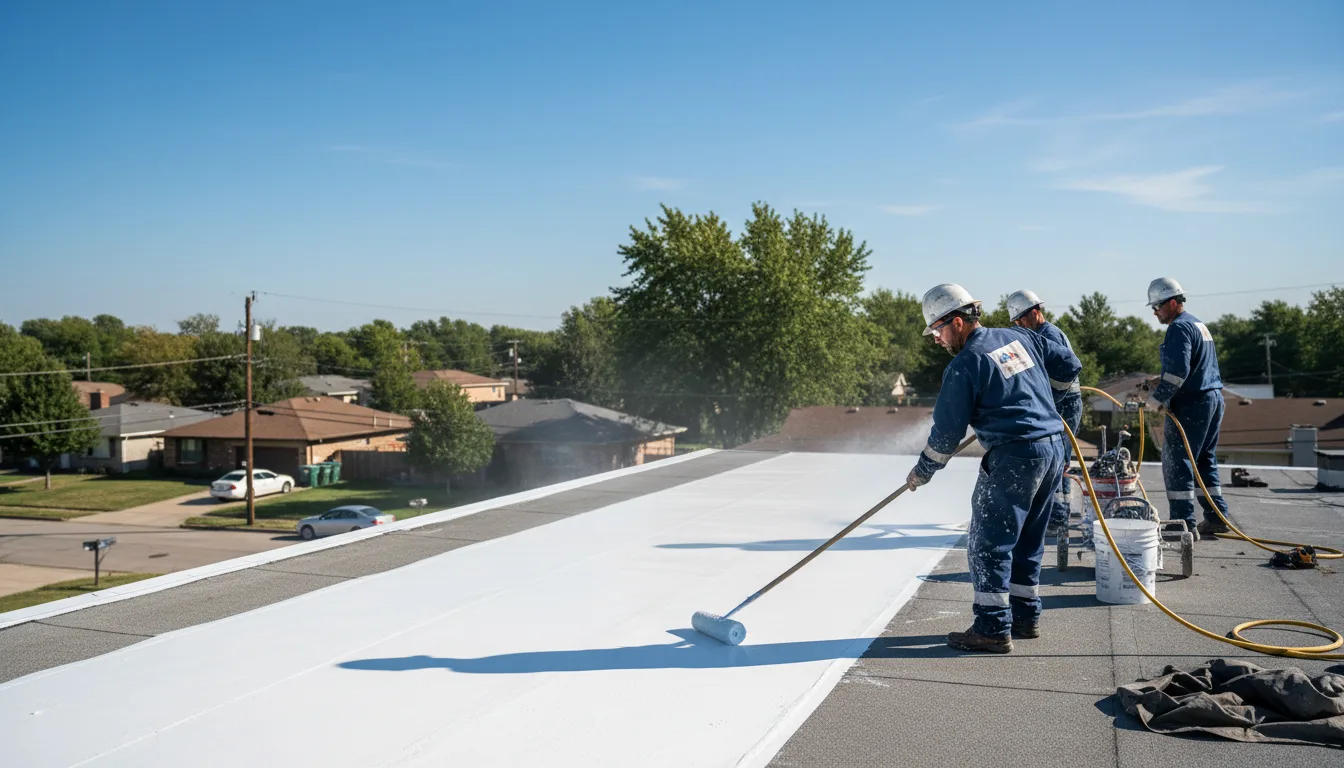 Commercial roof coating in Plymouth, NC near me